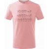 Dětské tričko Znaková řeč tričko dětské bavlněné růžová