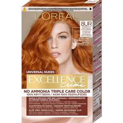 L'Oréal Paris Excellence Creme Triple Protection barva na vlasy 7UR Universal Copper 48 ml – Hledejceny.cz