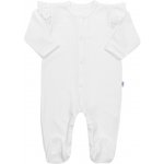 NEW BABY Kojenecký bavlněný overal Practical bílý holka – Zboží Mobilmania