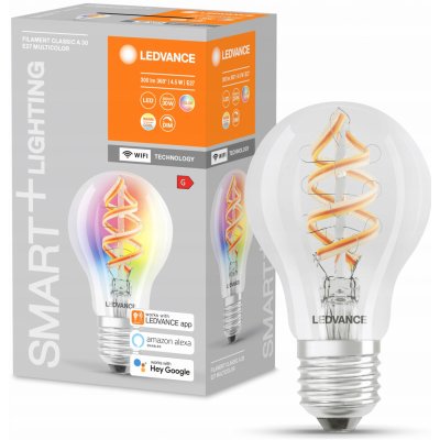 Ledvance 4058075619012 LED EEK2021 G A G E27 klasická žárovka 4.5 W = 30 W teplá bílá, RG – Zboží Mobilmania