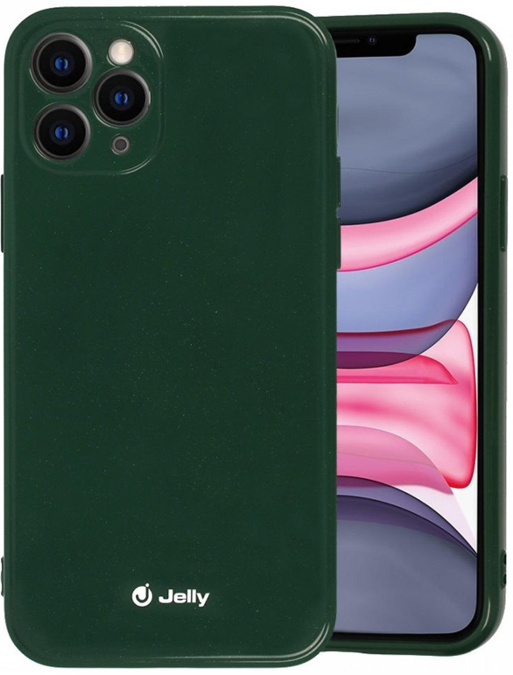 1Mcz Jelly TPU ochranné Samsung Galaxy M51 tmavě zelené