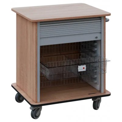 DEXTER 23 TRANSPARENT vozík boxový, roletový, nízký, 880x780x620 mm, dub bardolino – Hledejceny.cz
