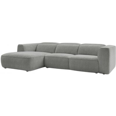 Bobochic Paris Světle šedá rohová pohovka William 298 cm, levá – Zboží Dáma