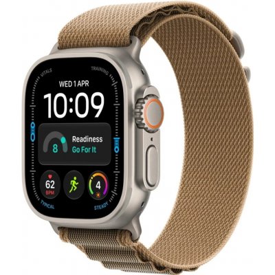 Apple Watch Ultra 4 49mm přírodní titan s pouštním alpským tahem M MJAF4QC/A – Zboží Živě