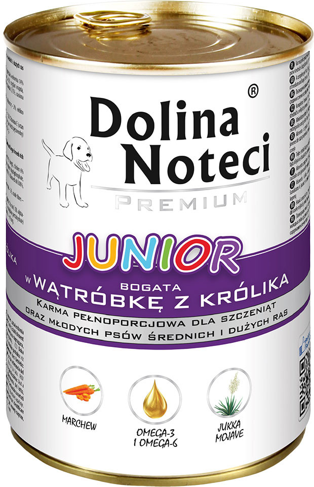 Dolina Noteci Premium Junior králičí játra 24 x 400 g