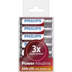 Philips POWER ALKALINE AAA 20ks LR03P20T/10