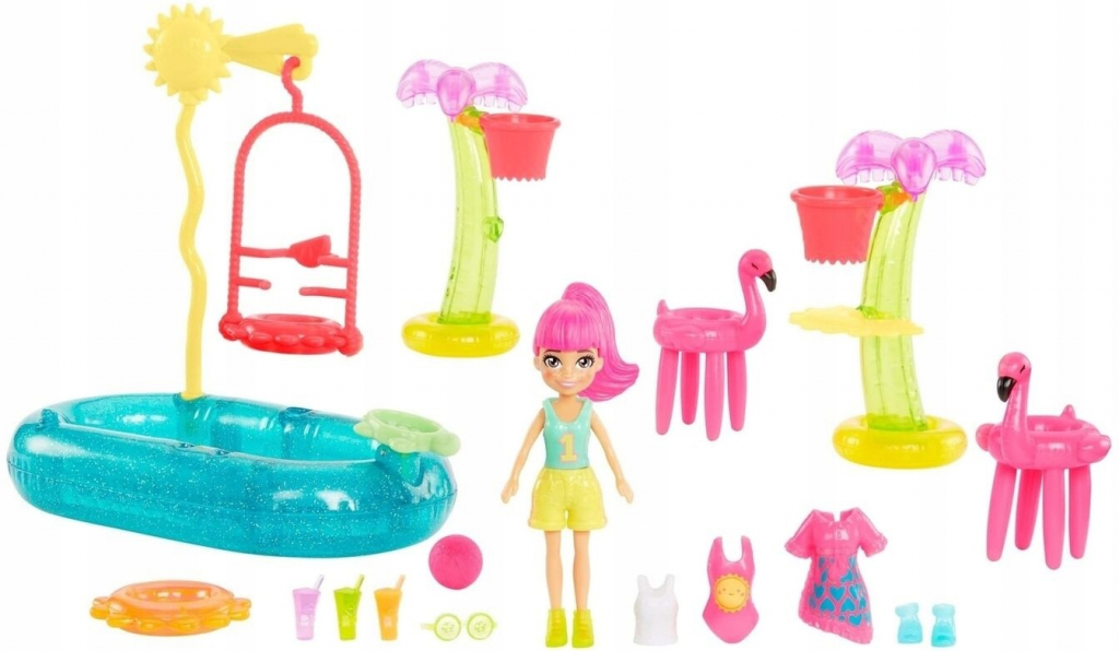 Mattel HDW 62 Polly Pocket Basketball Splash Pack