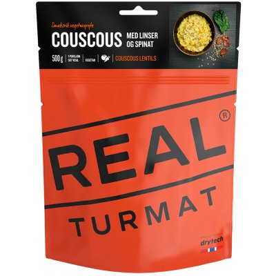 Real Turmat Couscous with lentils and spinach kuskus s čočkou a špenátem 121 g – Zboží Mobilmania