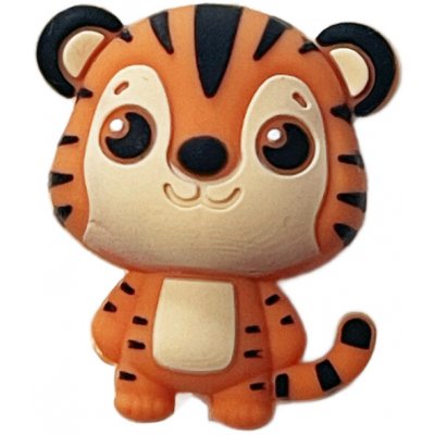 Tygr - Silikonový korálek – Hledejceny.cz