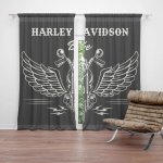Sablio Závěs Harley-Davidson S křídly: 2ks 140x250cm – Hledejceny.cz