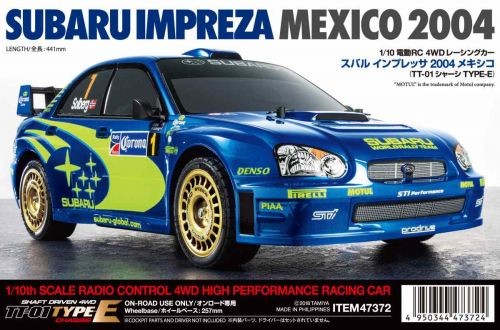 Tamiya 47372 Subaru Impreza WRX 2004 TT-01E Kit 1:10