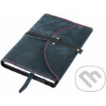 Obal na knihu se sponou s nýty Černý semiš – Zboží Dáma