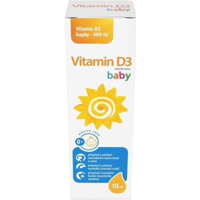 Sirowa Vitamin D3 baby 400IU kapky 10ml