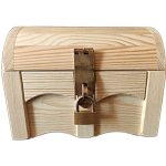 Fa.Šperl Pokladnička Truhla dřevěná 21x16x16 cm bez otvoru – Sleviste.cz