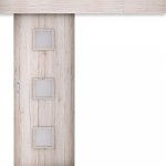 Invado Posuvné dveře na stěnu Salerno 4 Bílá CPL 80 x 197 cm – Zboží Mobilmania