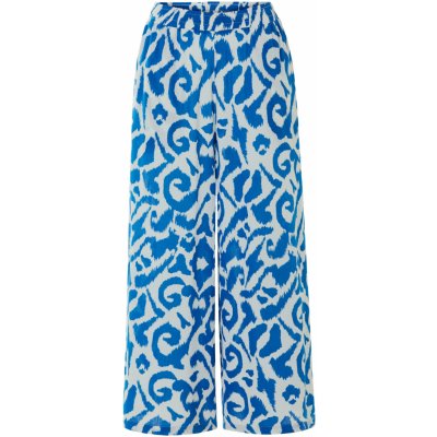 Esmara Dámské kalhoty se širokými nohavicemi vzor/modrá – Zboží Mobilmania