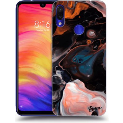 Pouzdro Picasee silikonové Xiaomi Redmi Note 7 - Cream černé – Zboží Mobilmania