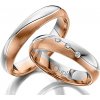 Prsteny VARADERO snubní prsteny kombinace růžové a bílé zlato C 4 WN 2 BC