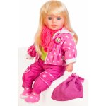 Doris Mluvící a zpívající 60 cm růžová s puntíky – Zboží Dáma