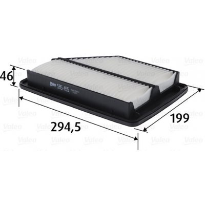 VALEO Vzduchový filtr 585455 – Hledejceny.cz