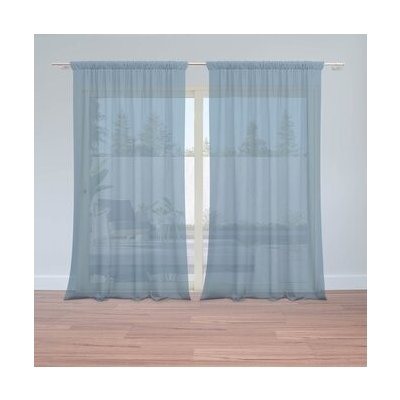 Sablio Záclony Indigově modrá: 2ks 150x250cm – Hledejceny.cz