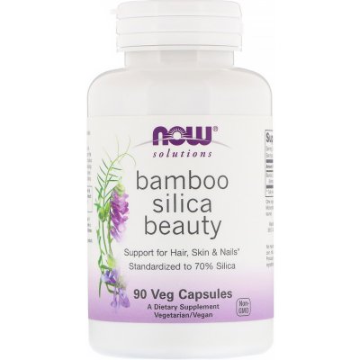 Now Foods Now Bamboo Silica Beauty extrakt z bambusu 90 rostlinných kapslí