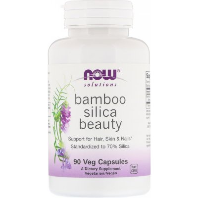 Now Foods Bamboo Silica Beauty extrakt z bambusu 90 rostlinných kapslí – Hledejceny.cz