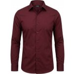 Ego man pánská košile slim fit S0150-06 bordó – Zboží Dáma