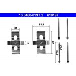 Sada prislusenstvi, oblozeni kotoucove brzdy ATE 13.0460-0197.2 | Zboží Auto