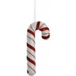 Clayre & Eef Bílo-červená vánoční ozdoba cukrová hůlka se stuhou - 8*3*20 cm – Hledejceny.cz