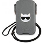 Pouzdro Karl Lagerfeld Choupette Head Saffiano PU Pouch L šedé – Sleviste.cz