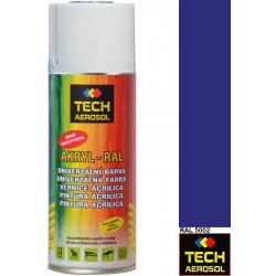 TECH AEROSOL Univerzální akrylová barva ve spreji 400 ml RAL 5002 ultramarínová lesk