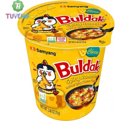 Samyang Buldak ramen Buldak Cheese cup 70 g – Hledejceny.cz