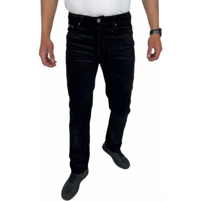 Centa Jeans pánské manšestrové kalhoty černé barvy Černá