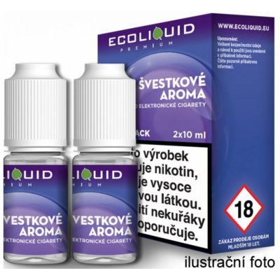 Ecoliquid Premium 2Pack Plum 2 x 10 ml 12 mg – Zbozi.Blesk.cz