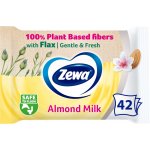 ZEWA Almond Milk vlhčený bílý 42 ubrousků – Zboží Mobilmania