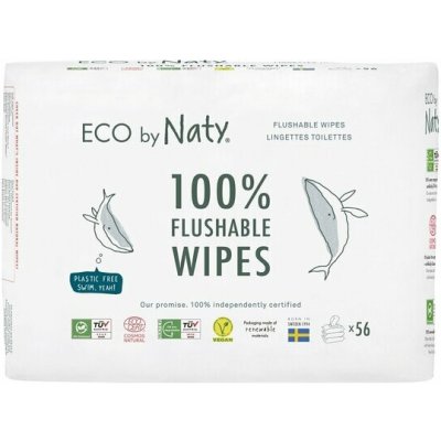 Baby start Naty Nature Babycare ECO vlhčené ubrousky splachovatelné, bez vůně 3 x 56 ks – Hledejceny.cz
