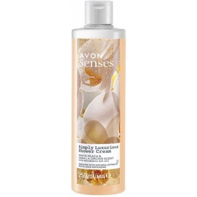 Avon Krémový sprchový gel s vůní broskve a vanilkové orchideje 250 ml