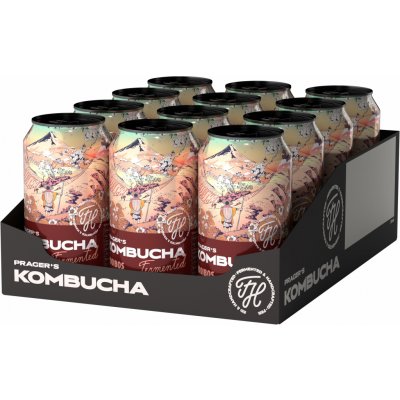 Prager's Kombucha Rooibos 12 x 330 ml – Hledejceny.cz