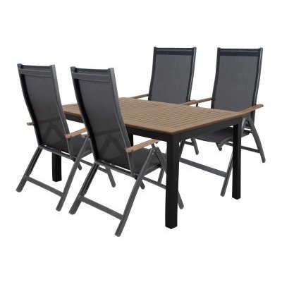 Doppler EXPERT WOOD Plus zahradní hliníková sedací souprava 4+1 – Hledejceny.cz