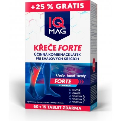 IQ Mag Křeče Forte 60+15 tablet – Hledejceny.cz