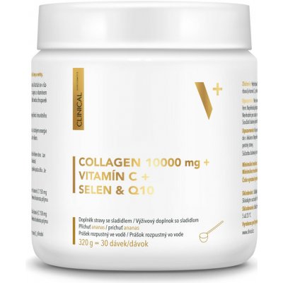 Clinical Collagen 10 000 mg + vitamin C + selen & Q10 320 g – Hledejceny.cz