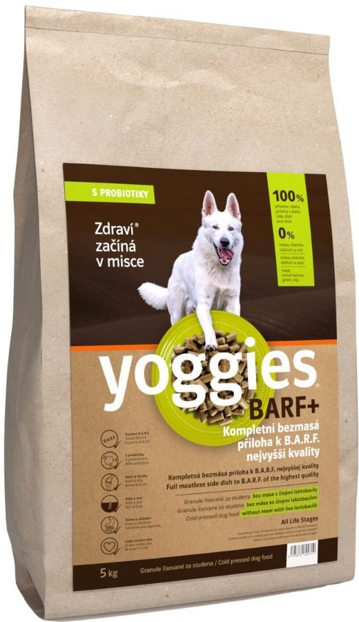 Yoggies Barf+ příloha k syrovému masu lisované za studena s probiotiky 20 kg