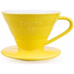 Tiamo Dripper keramický V01 žlutý – Hledejceny.cz