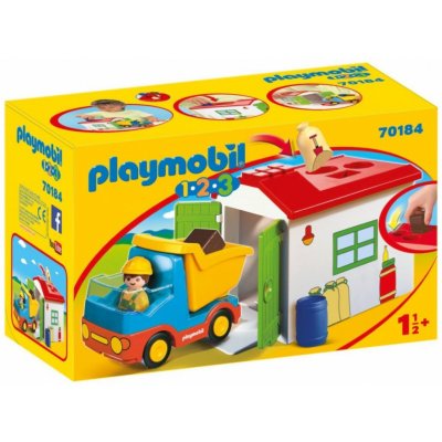 Playmobil 70184 Vyklápěcí auto s garáží vkládačka – Zboží Mobilmania