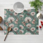 Biante Bavlněné prostírání Sandra SA-716 Podzimní pampelišky na zeleném 30x40 cm – Zboží Dáma