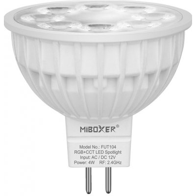 Miboxer LED stmívatelná žárovka MR16, RGB+CCT, 4W, 2.4GHz, FUT104 – Zboží Mobilmania