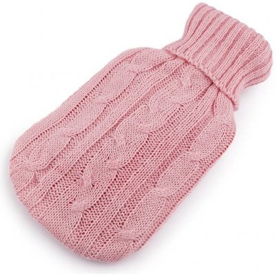 Stoklasa Termofor s pleteným obalem 16x27 cm Pudrová – Zboží Dáma