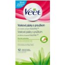 Veet Wax Strips voskové depilační pásky pro suchou pokožku Aloe Vera & Parfum of the Lotus Flower 12 ks