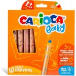 Carioca Wooden Pastelky 3v1 10ks+ořezávátko – Sleviste.cz